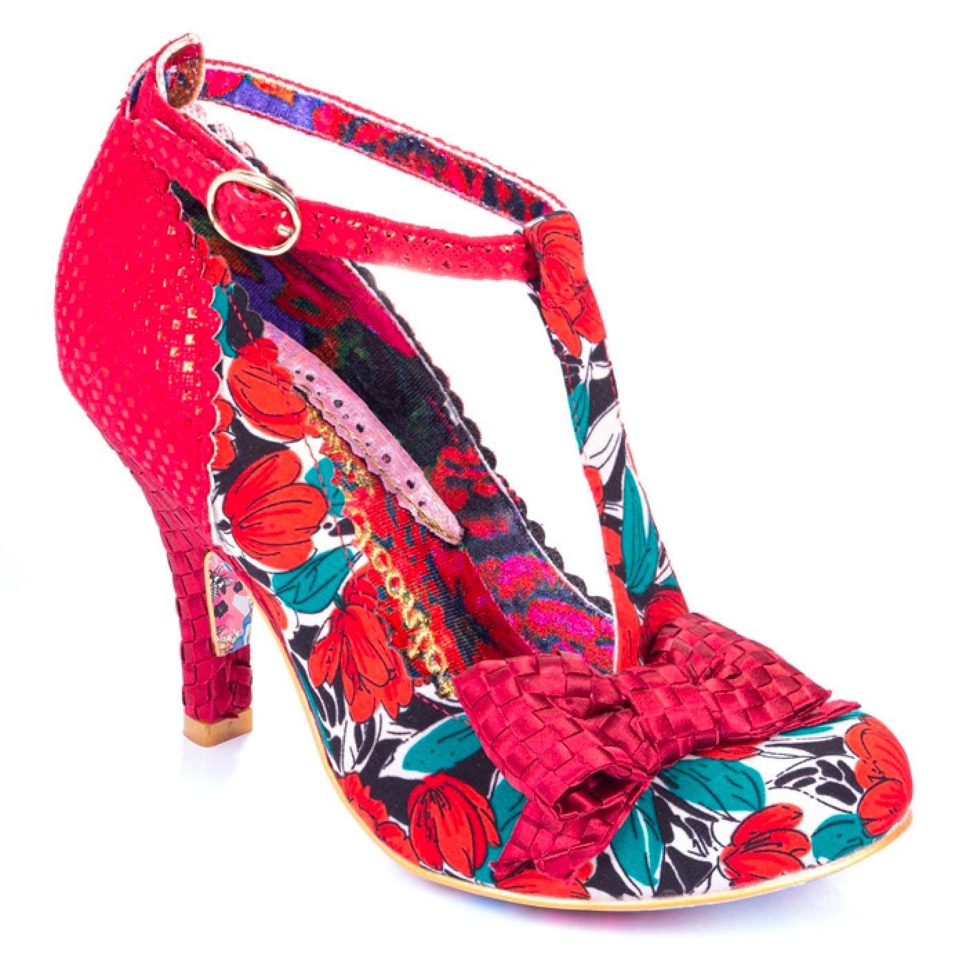 red floral heels