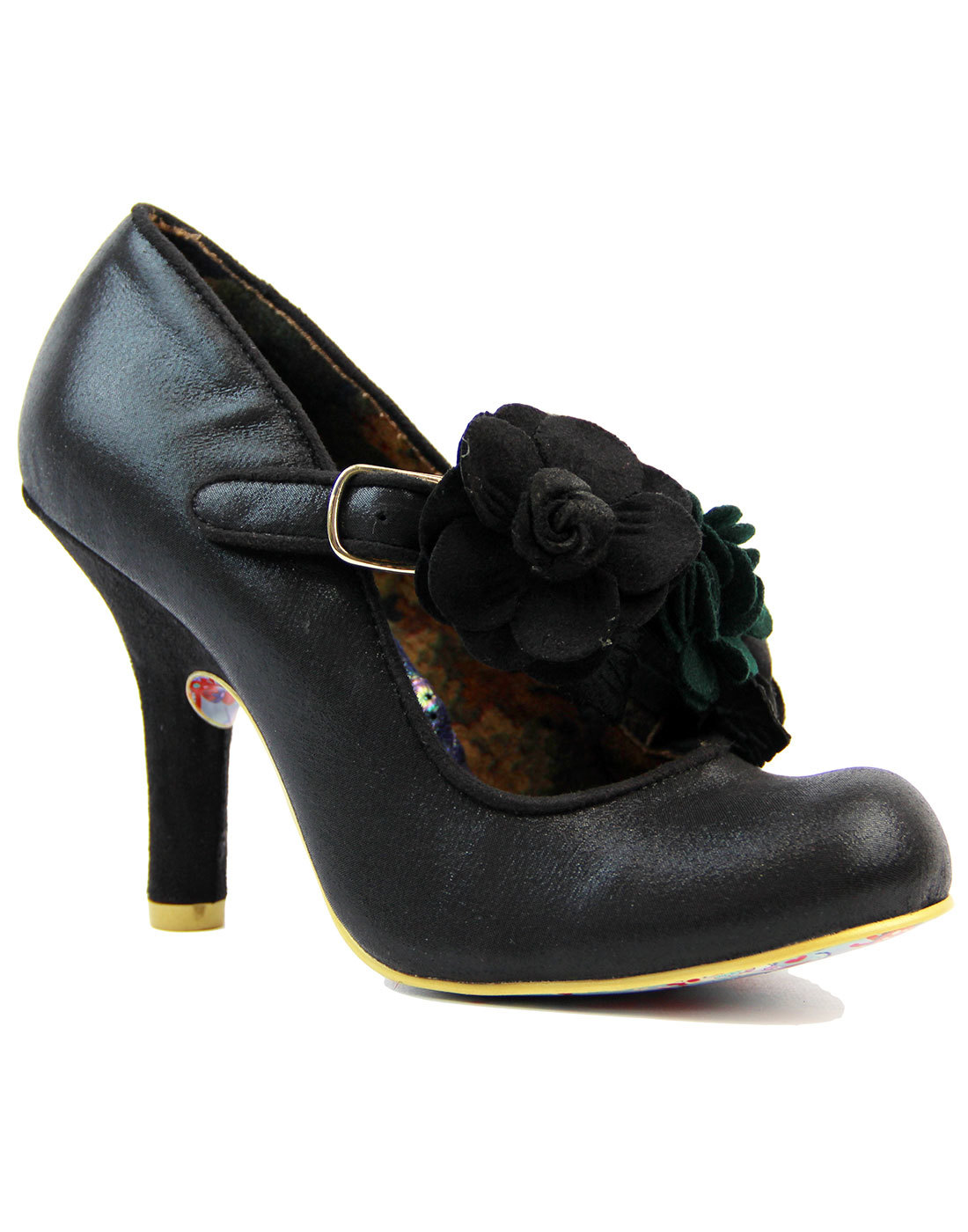 Irregular Choice Fuzzy Peg 4255-27C Womens Court Shoes Black 