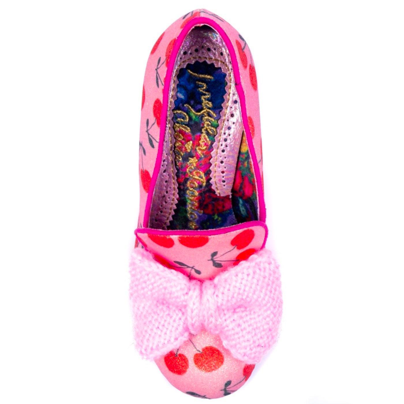 IRREGULAR CHOICE Bowtiful Vintage Glitter Cherry Heels P