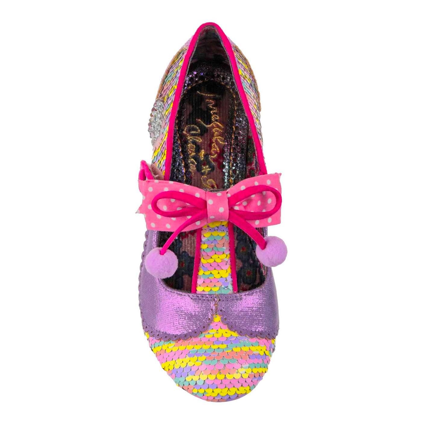 Irregular Choice Candy Colour Charming Chum Heels in Pink