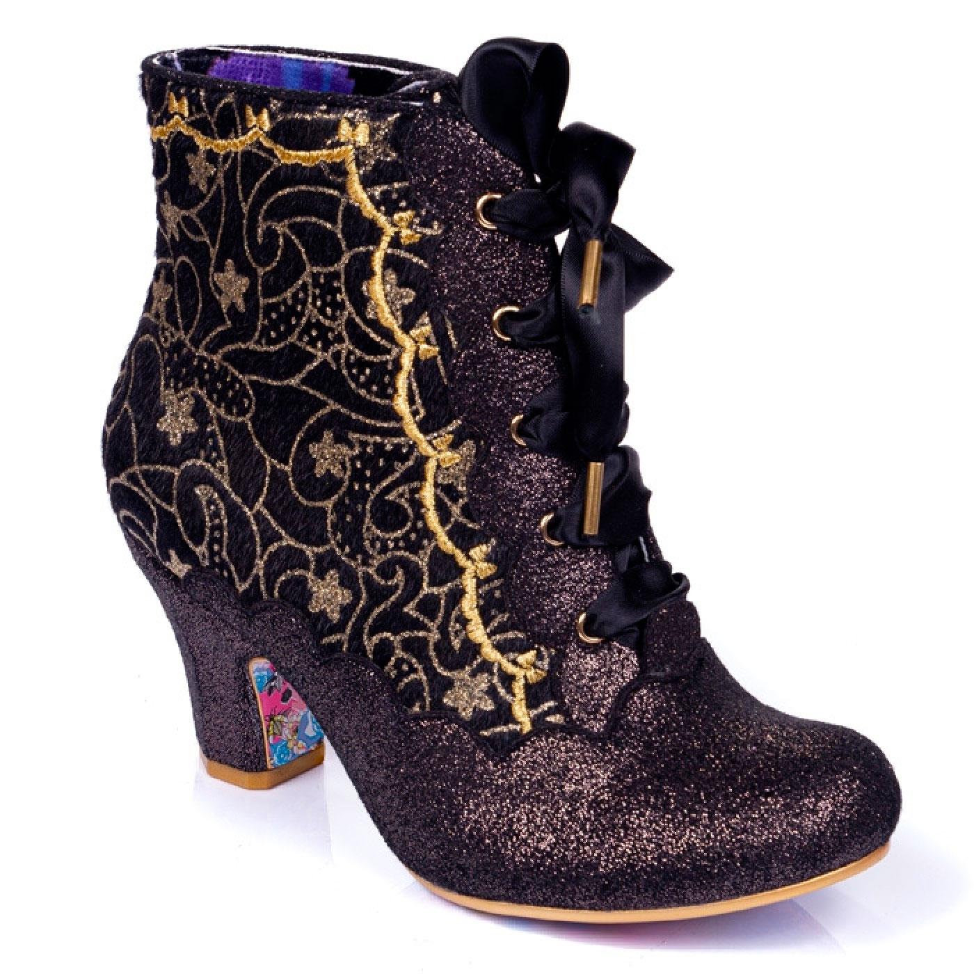 Chinese Whispers IRREGULAR CHOICE Glitter Boots Bl