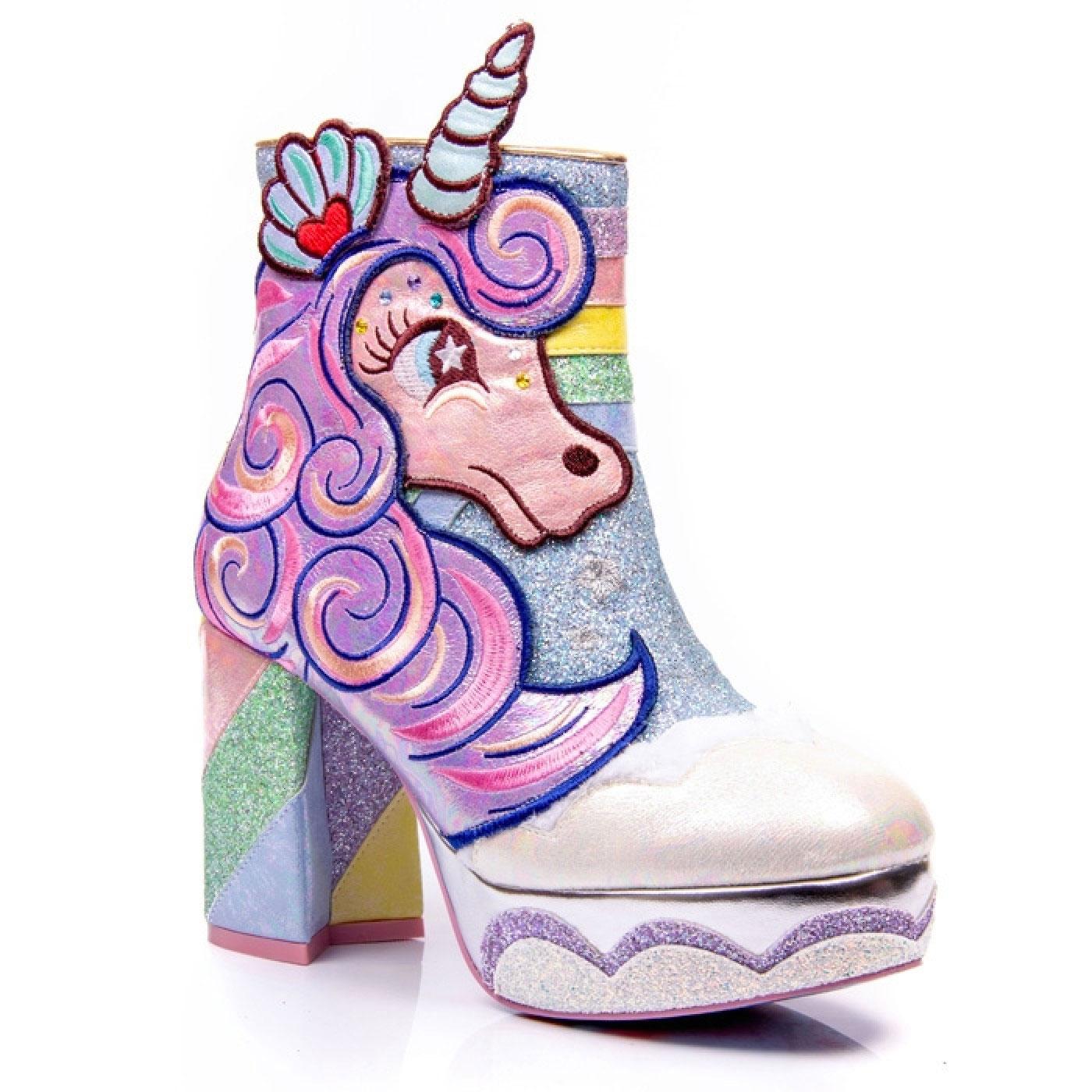 IRREGULAR CHOICE Daisy Dreams Retro 70s Unicorn Boots