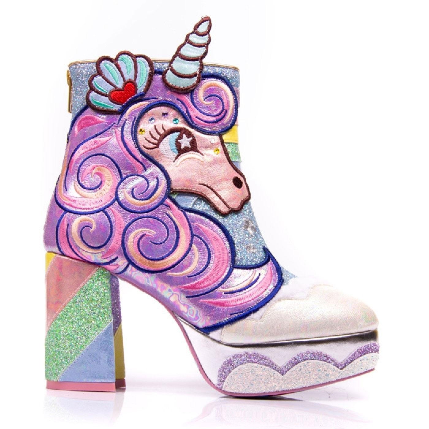 IRREGULAR CHOICE Daisy Dreams Retro 70s Unicorn Boots