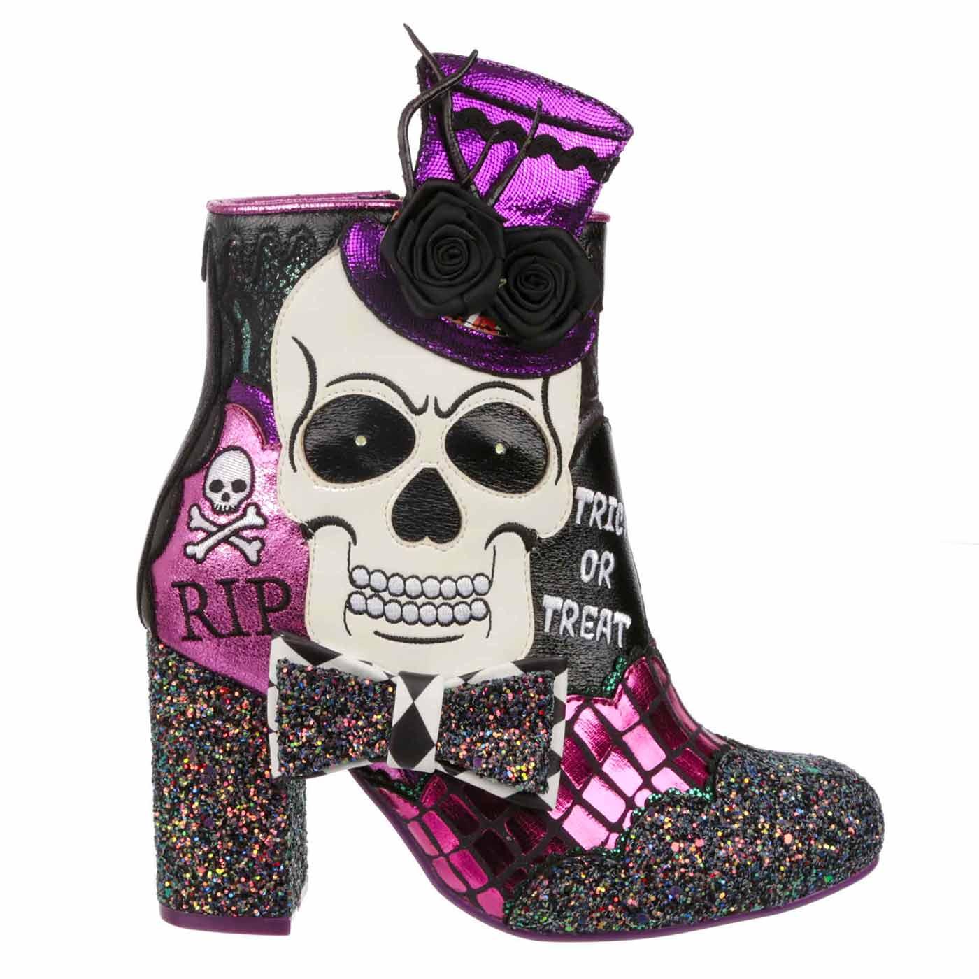 Dance of the Dead IRREGULAR CHOICE Halloween Heel Boots