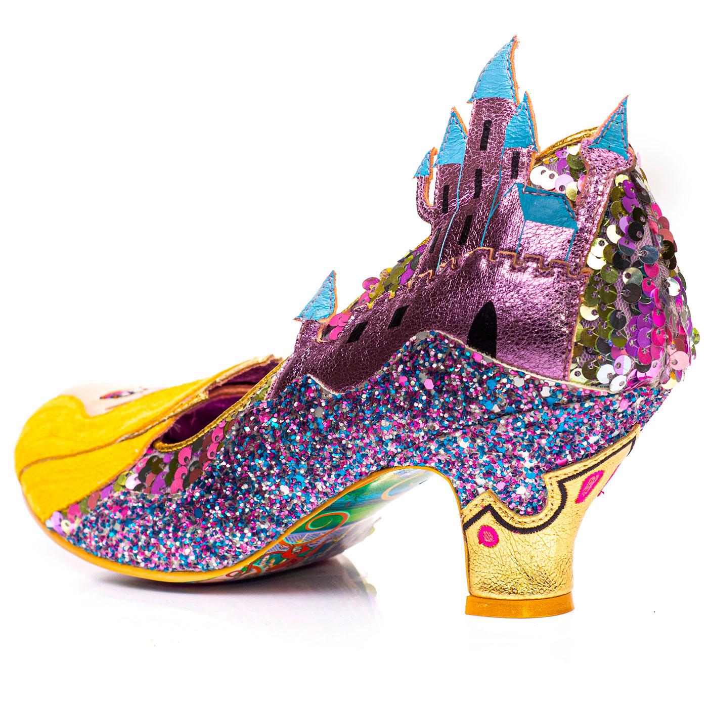 IRREGULAR CHOICE Touch The Spindle Disney Sequin Heels