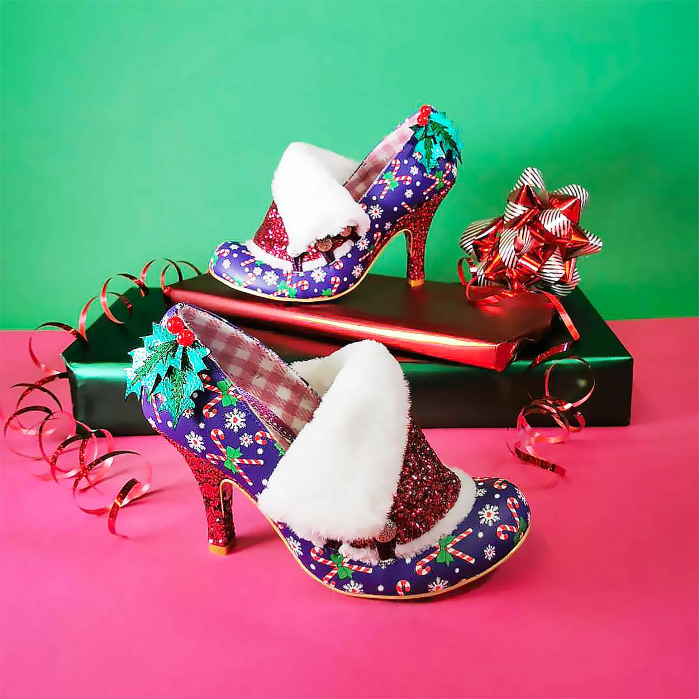 IRREGULAR CHOICE Festive Flack Christmas Party Shoes