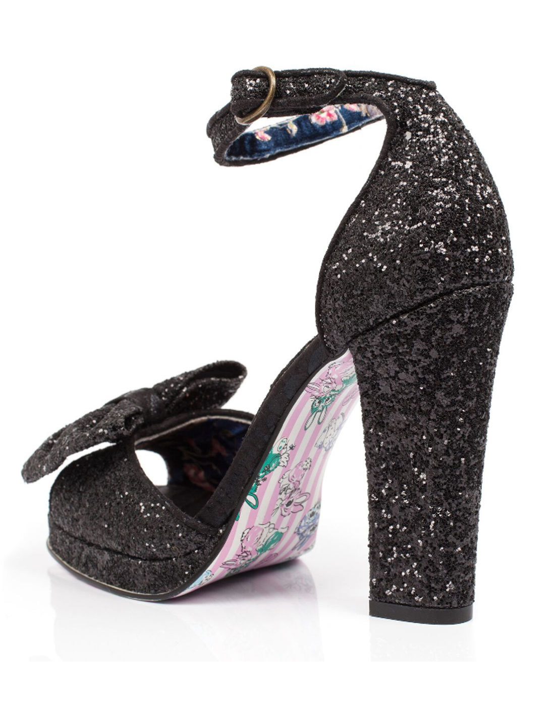 Flaming June IRREGULAR CHOICE Womans Sequin Bow Heels