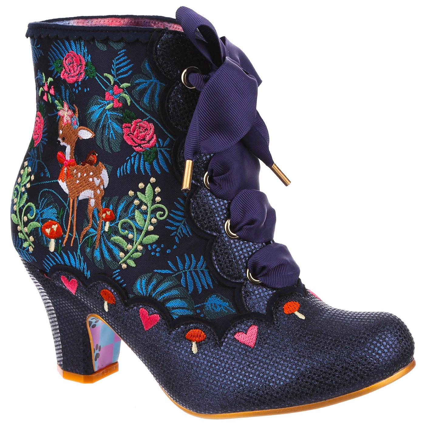 Forest Frolics IRREGULAR CHOICE Fox Boots (Blue)