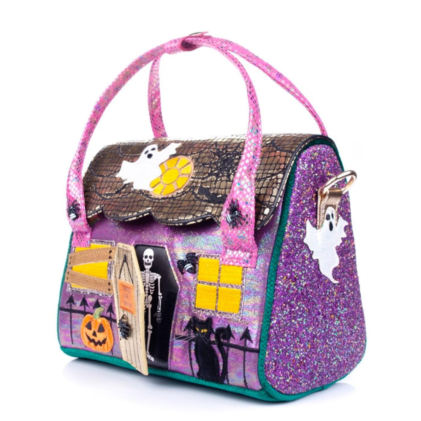 IRREGULAR CHOICE Ghost House Halloween House handbag