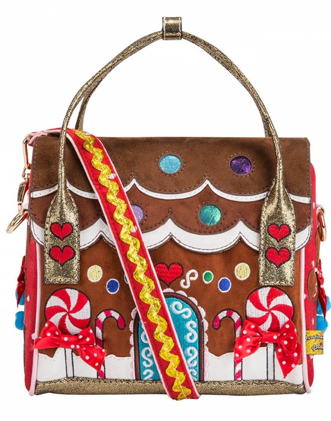 IRREGULAR CHOICE Gingerbread House Party Shoulder Handbag