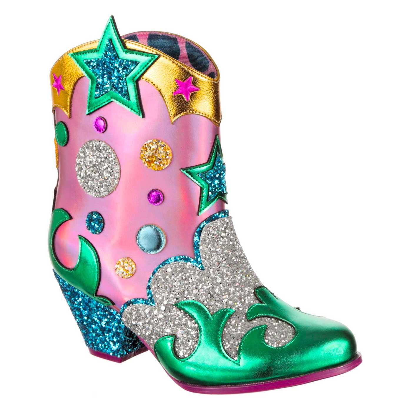 Guiding Star Irregular Choice Disco Cowboy Boots P