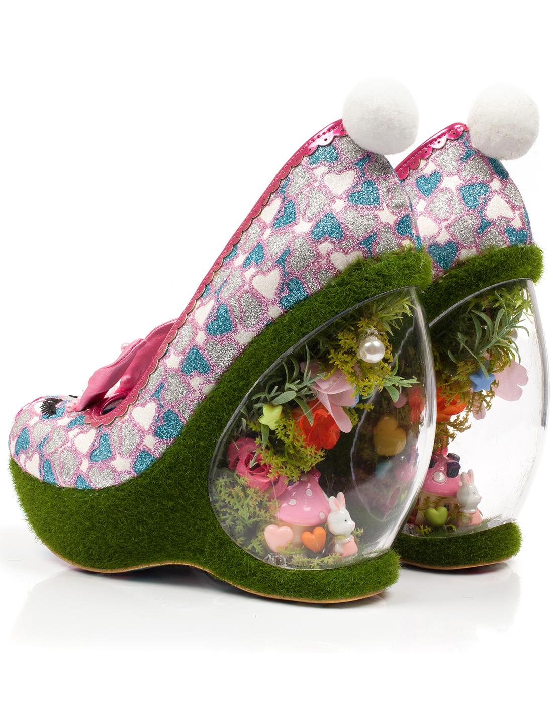 IRREGULAR CHOICE Hop To It Ltd Ed Bunny Shoes in Pink