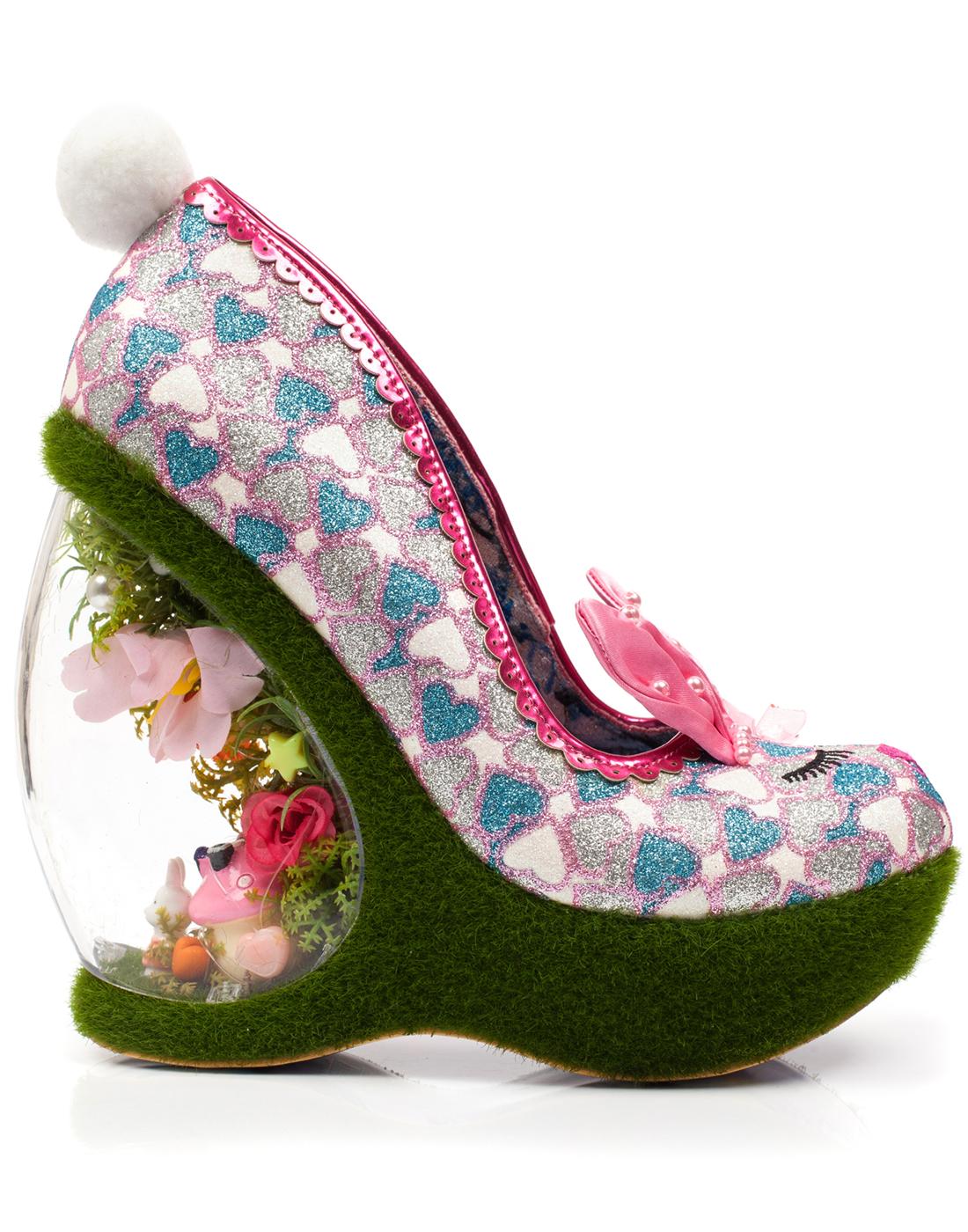 IRREGULAR CHOICE Hop To It Ltd Ed Bunny Shoes in Pink