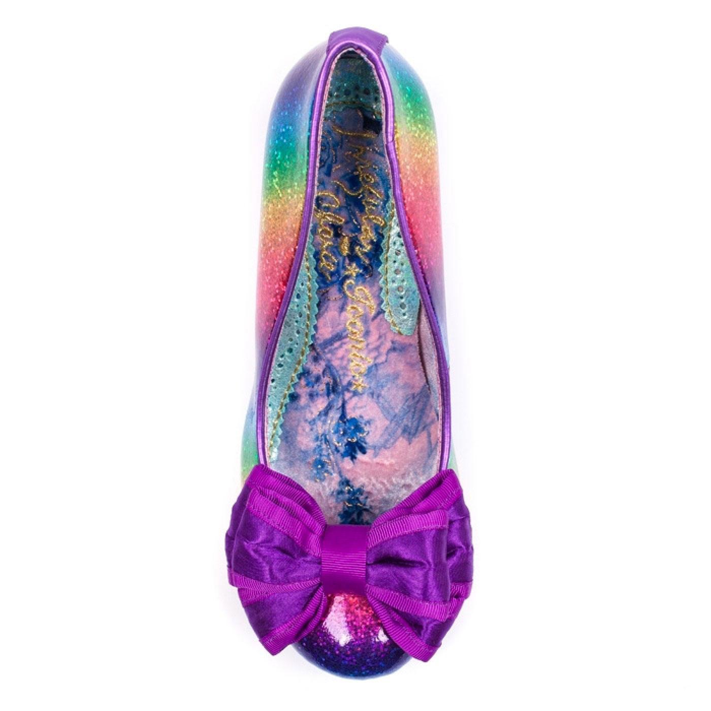 IRREGULAR CHOICE Lady Ban Joe Rainbow Glitter Heels