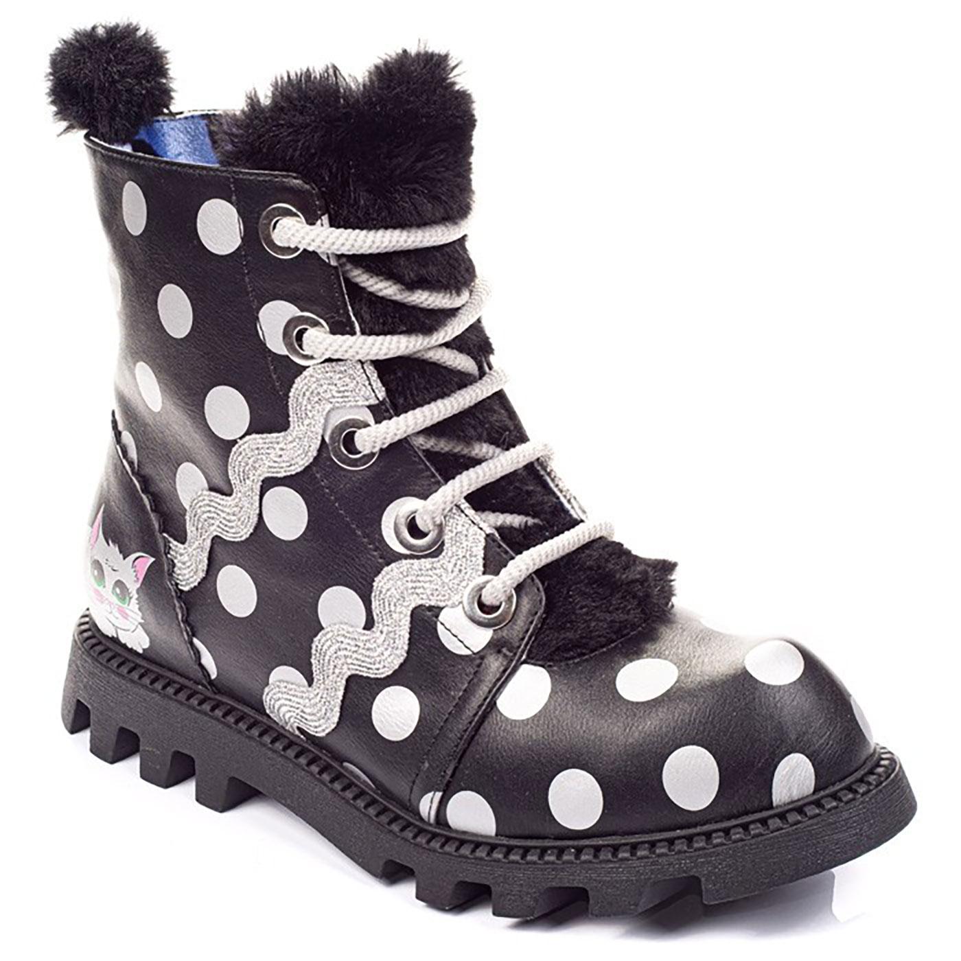 Lexie IRREGULAR CHOICE Kitten Polka Dot Boots