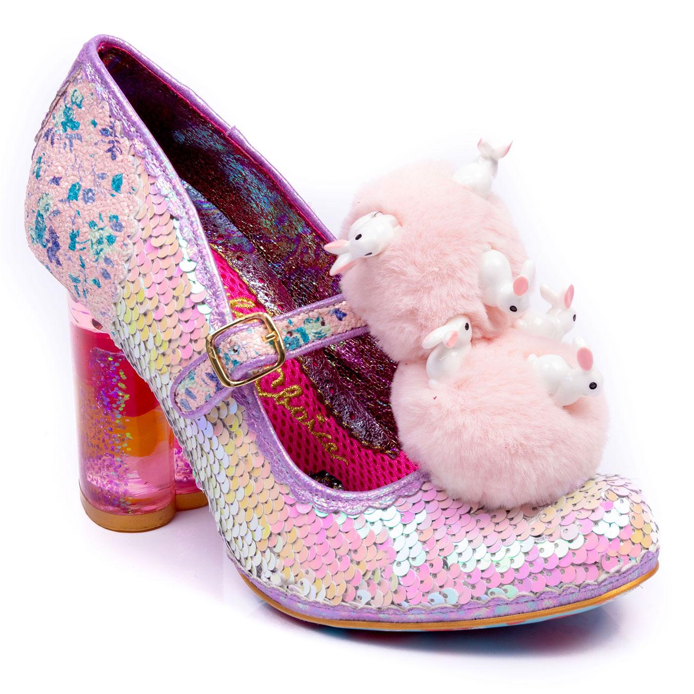 Luce Mia IRREGULAR CHOICE Fluffy Bunny Heels Pink 