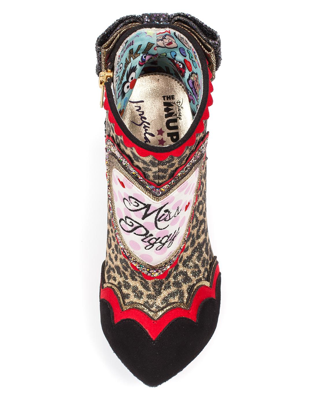 IRREGULAR CHOICE x MUPPETS Fierce Piggy Character Heel Boots