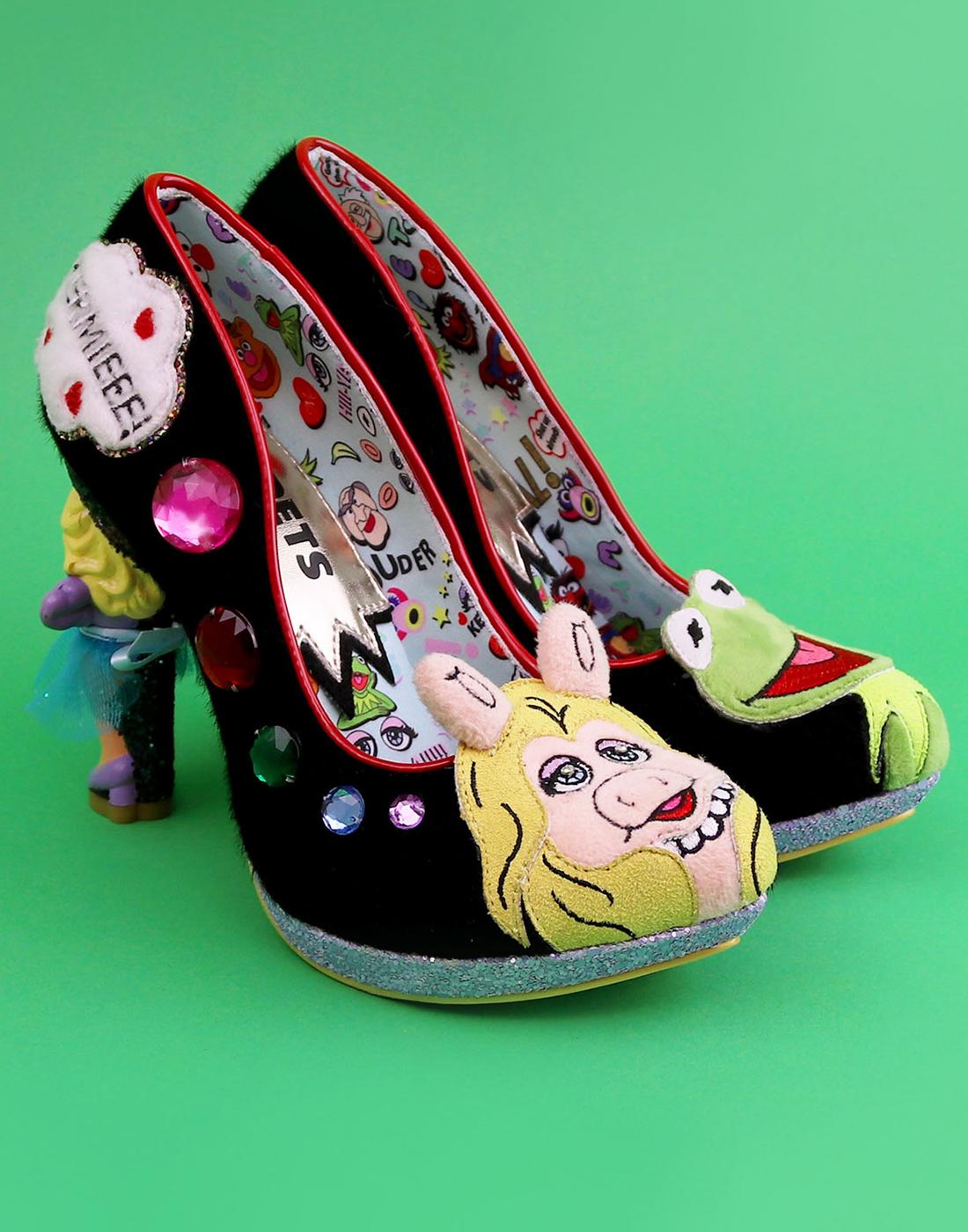 Rare Irregular Choice Muppets Miss Piggy Diva Shoes Heels SZ 39 EU or 8 US  NEW