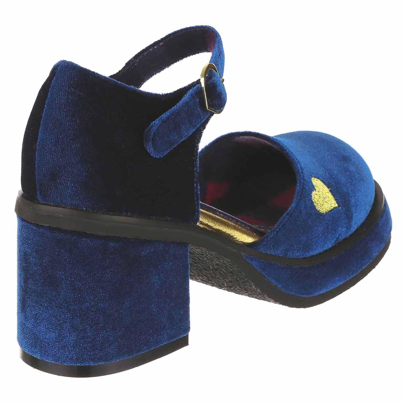 Night Fever IRREGULAR CHOICE Platform Mary Janes in Navy