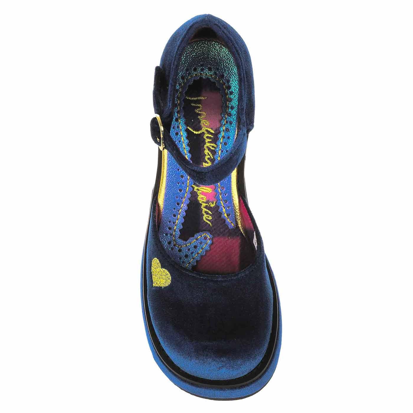 Night Fever IRREGULAR CHOICE Platform Mary Janes in Navy