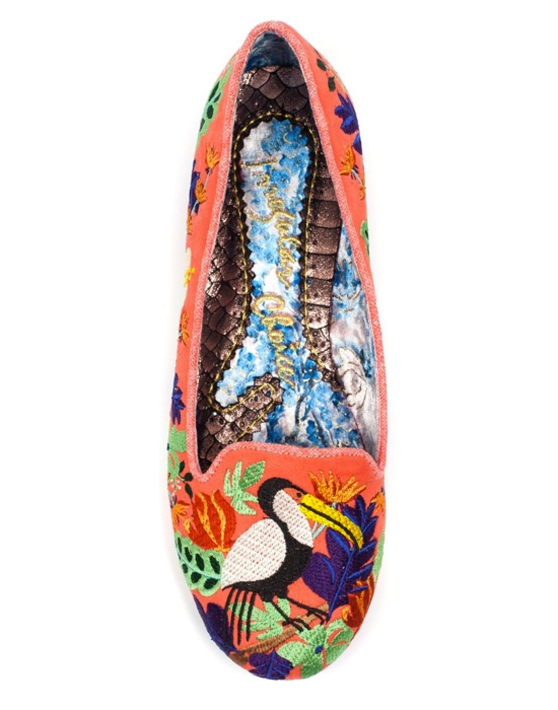 IRREGULAR CHOICE Yes You Peli Can 70s Tropical Flats O