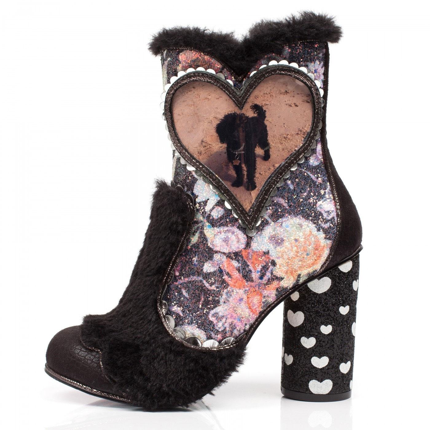 IRREGULAR CHOICE Picture Perfect Retro Photo Frame Boots