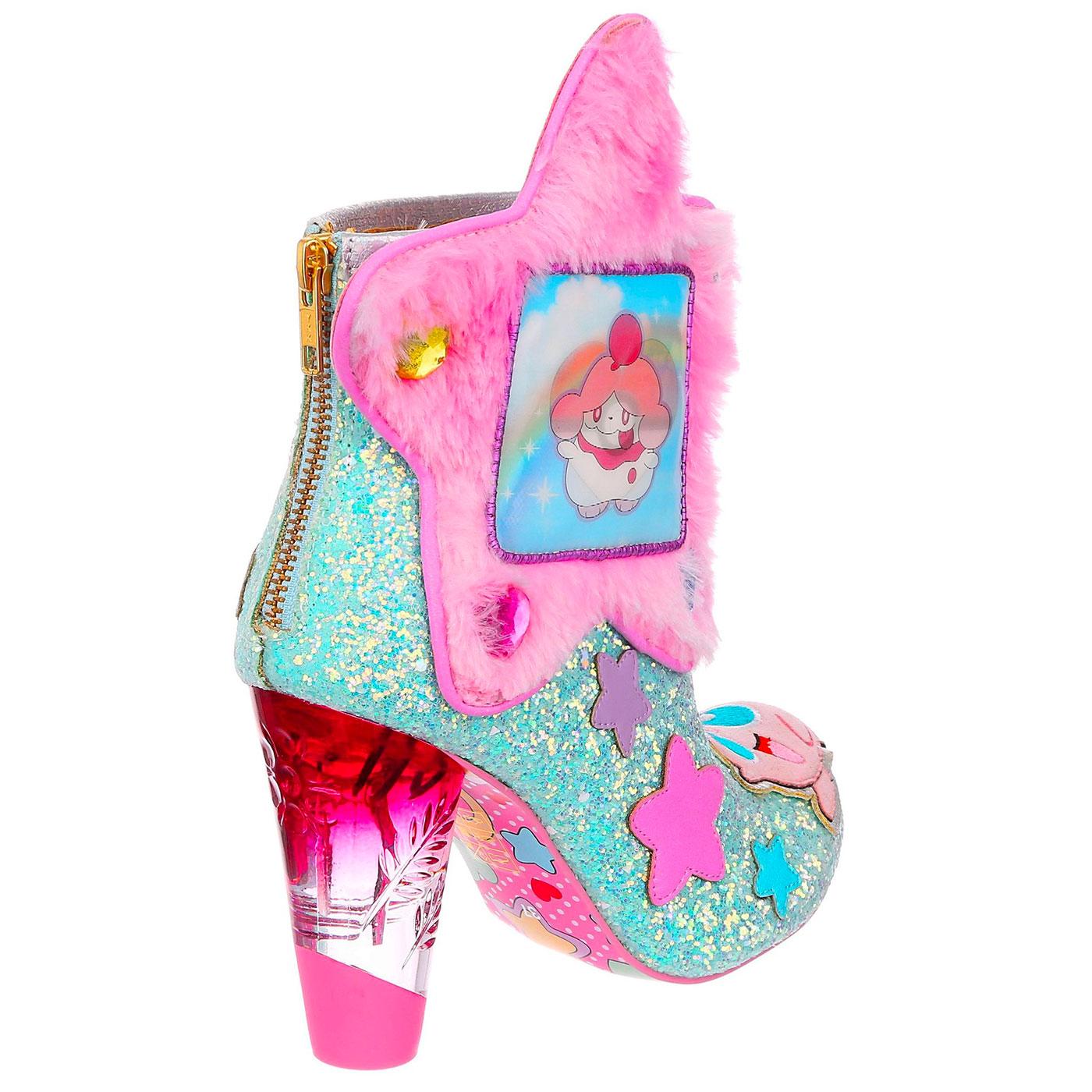 Twinkle Toes IRREGULAR CHOICE Pokemon Heel Boots Peach