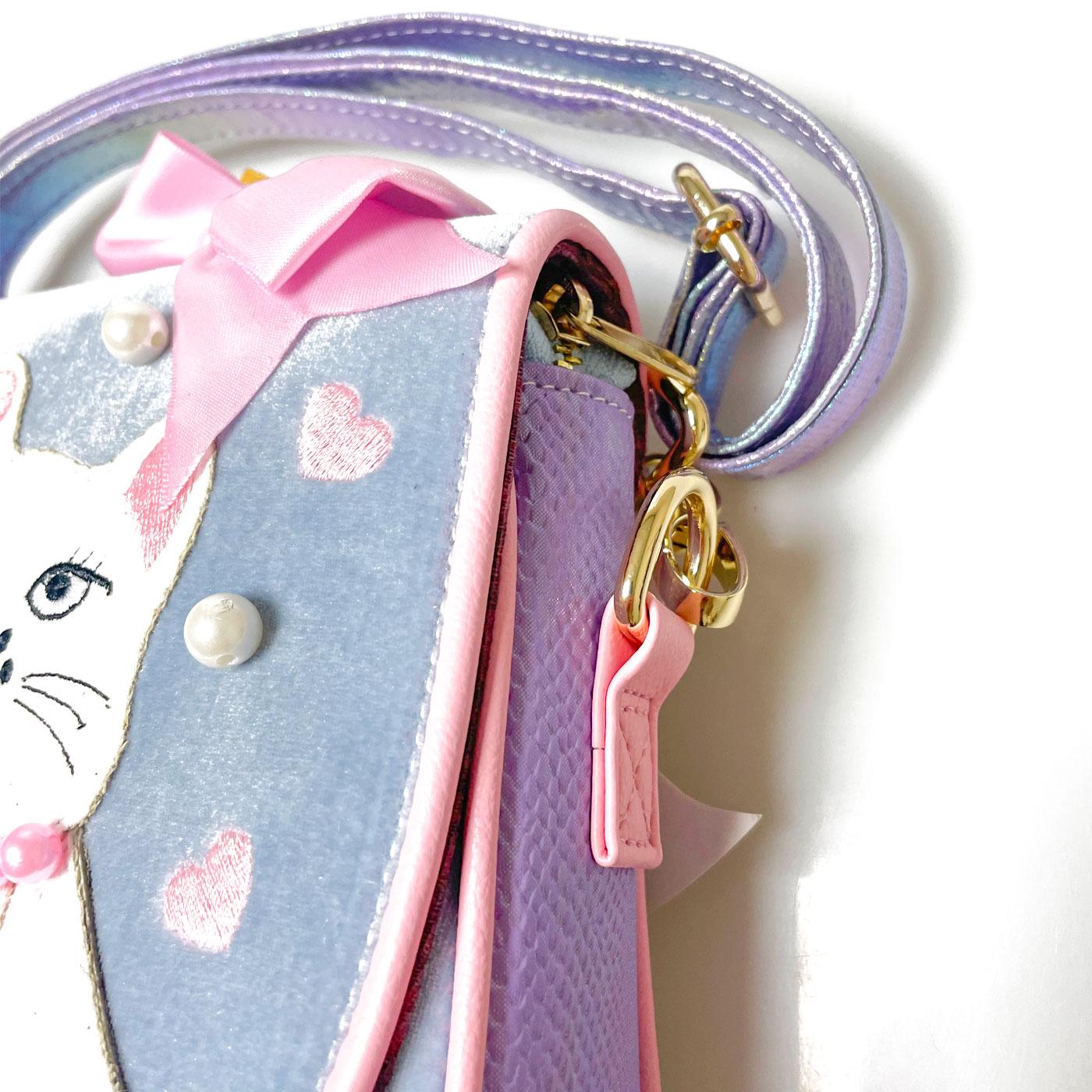 Irregular Choice Pretty Purr Velvet Kitty Handbag