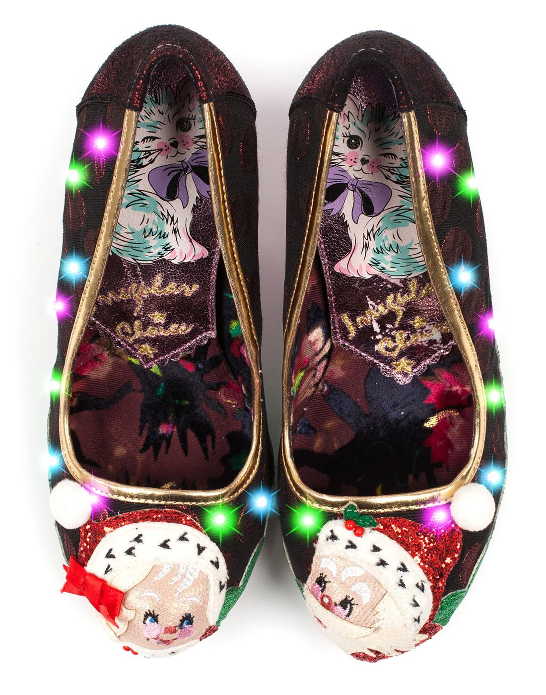 IRREGULAR CHOICE Mr & Mrs Claus Christmas Santa Heel Shoes