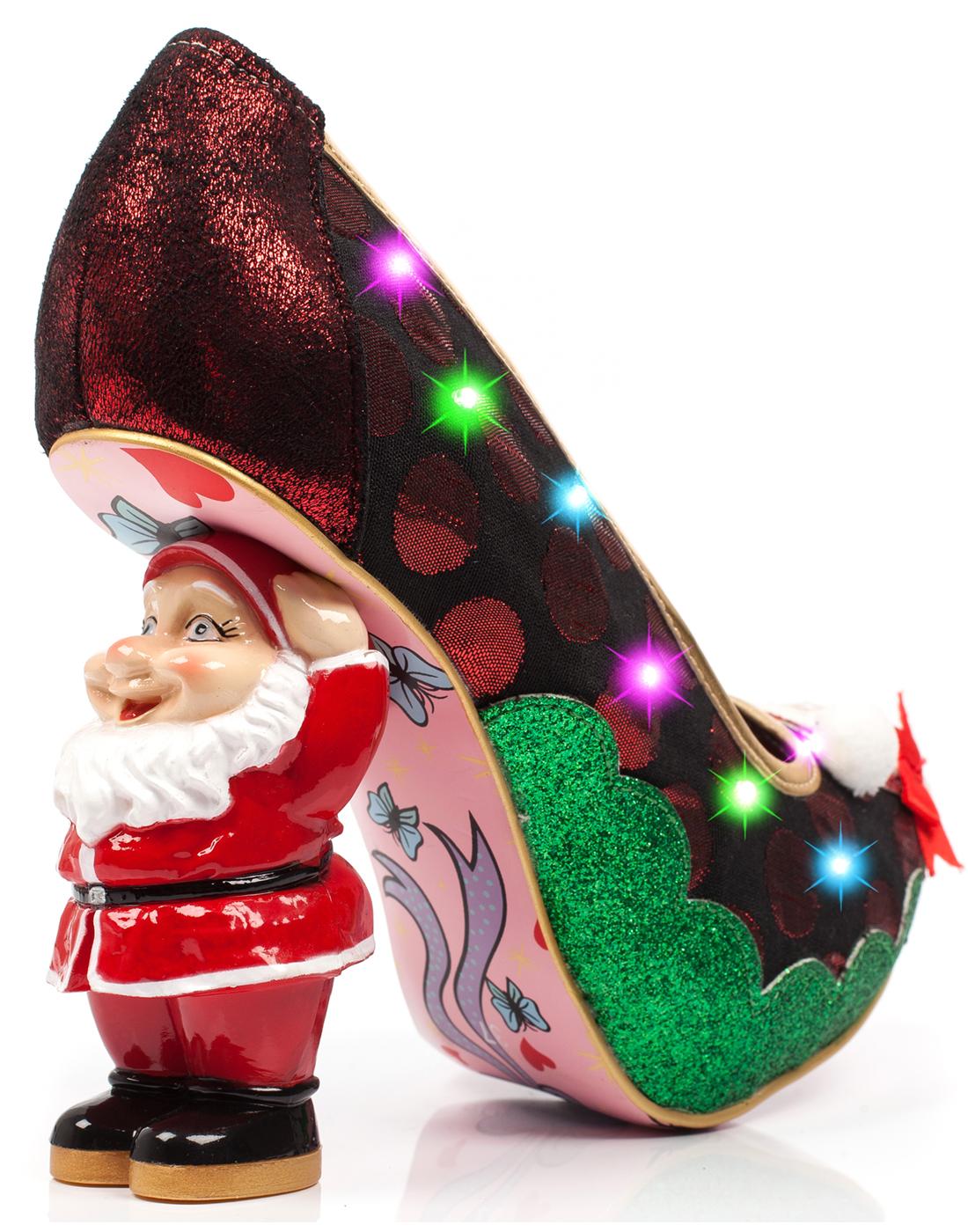 IRREGULAR CHOICE Mr & Mrs Claus Christmas Santa Heel Shoes