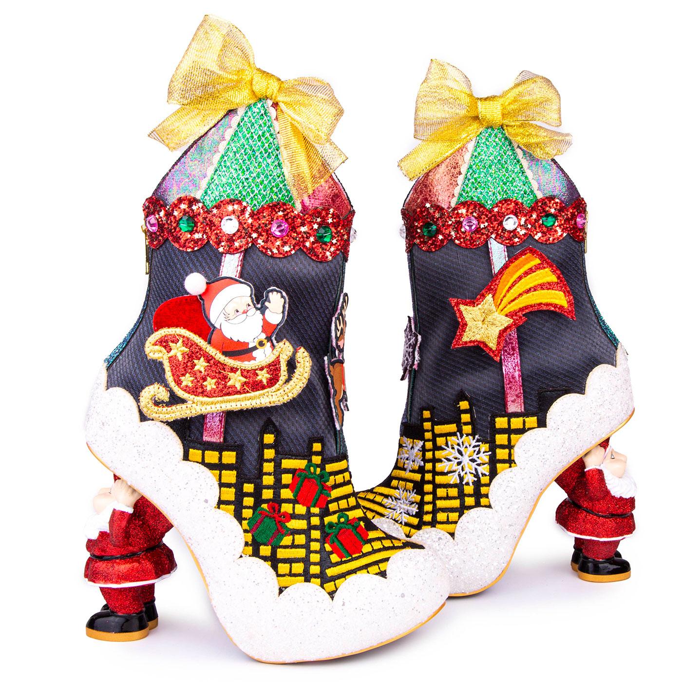 IRREGULAR CHOICE Sleigh Ride Light Up Xmas Boots