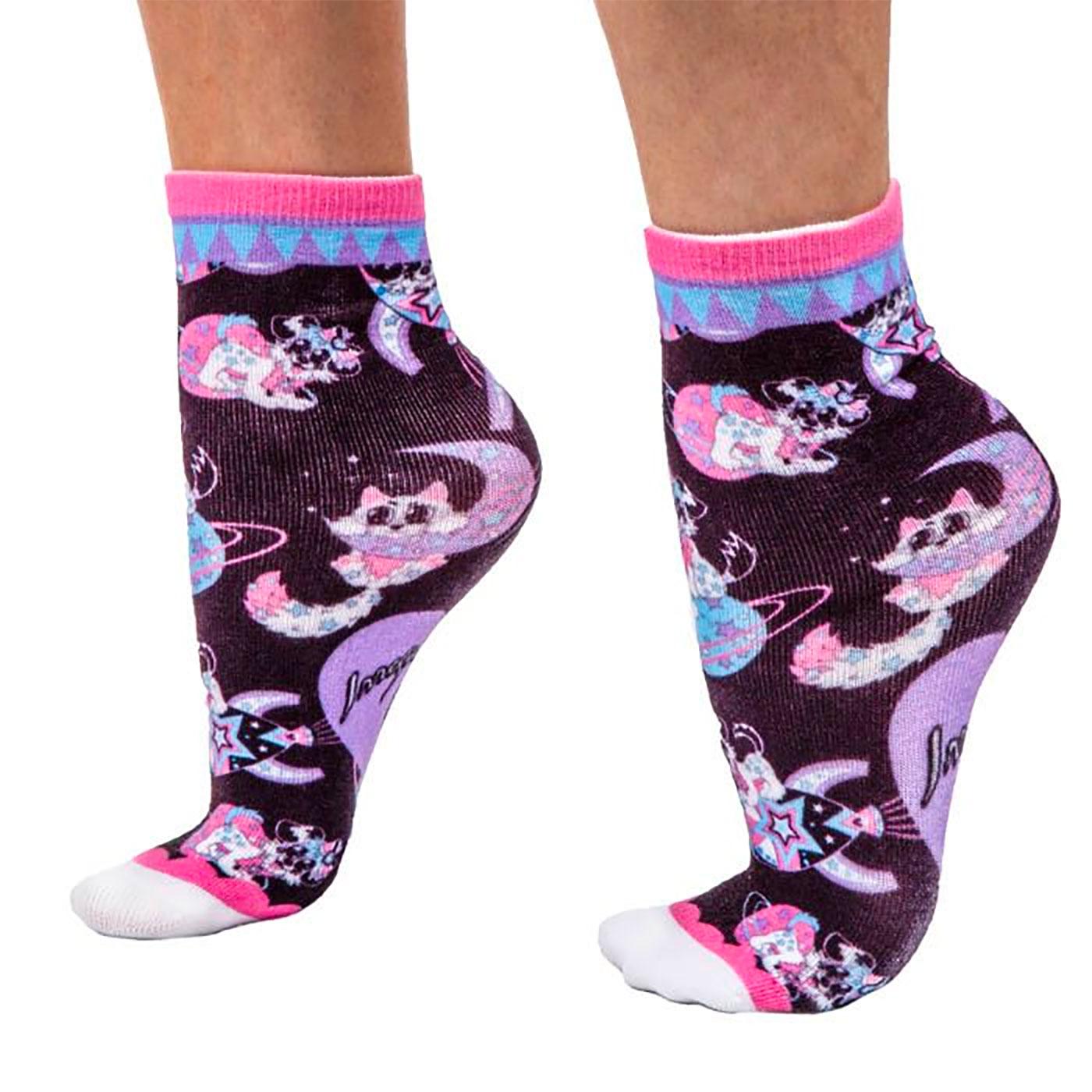 +Cosmic Cat IRREGULAR CHOICE Space Kitty Socks