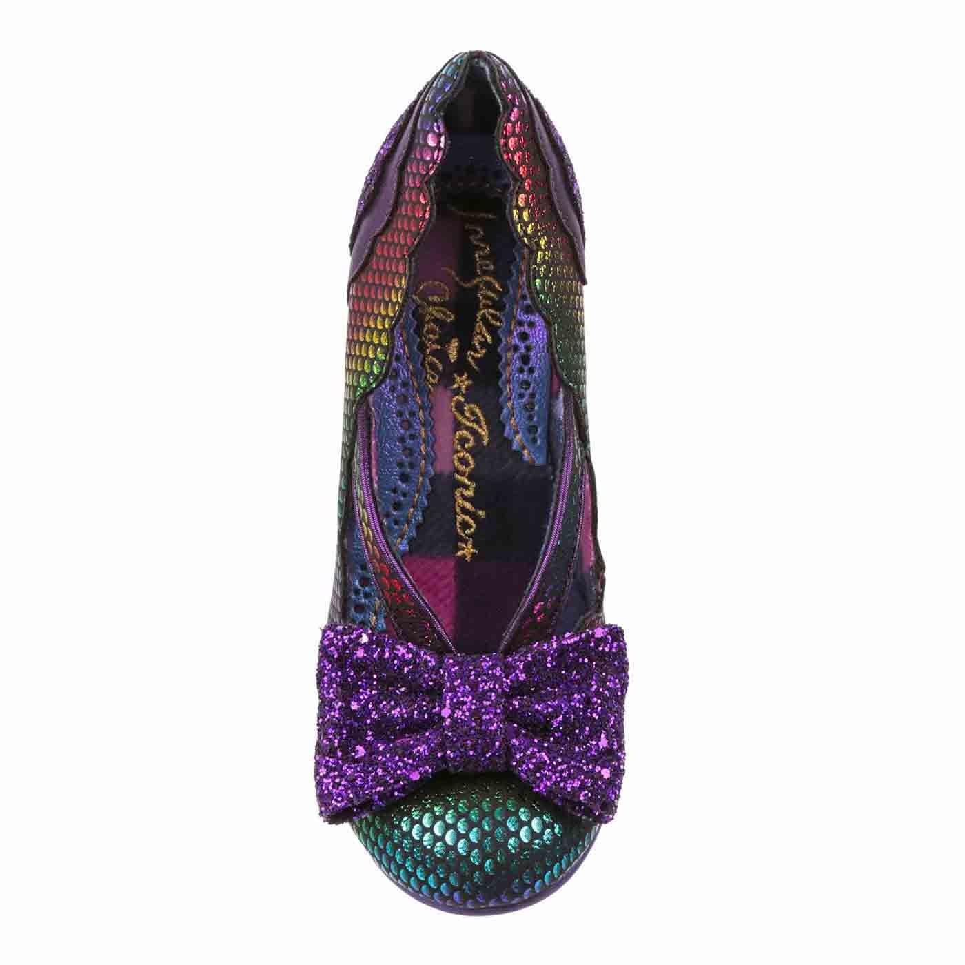 Stage Left IRREGULAR CHOICE Retro Rainbow Party Heels