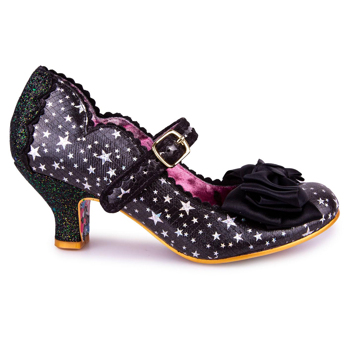 IRREGULAR CHOICE �Summer Breeze� Star Shoes in Black