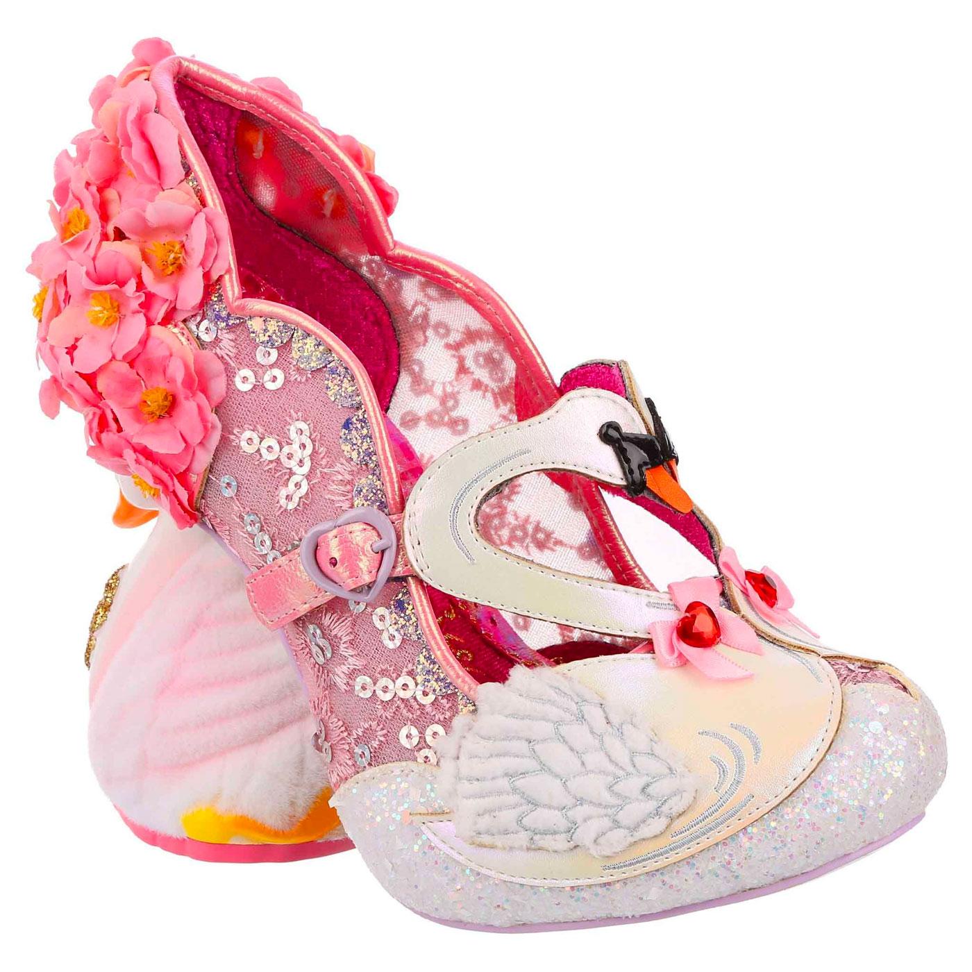 Pedalo Date IRREGULAR CHOICE Retro Swan Heel Shoes