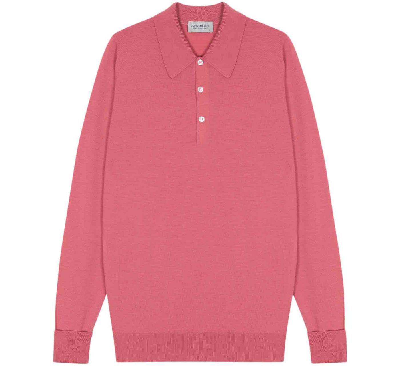 Dorset John Smedley Classic Mod Polo  Ash Rose