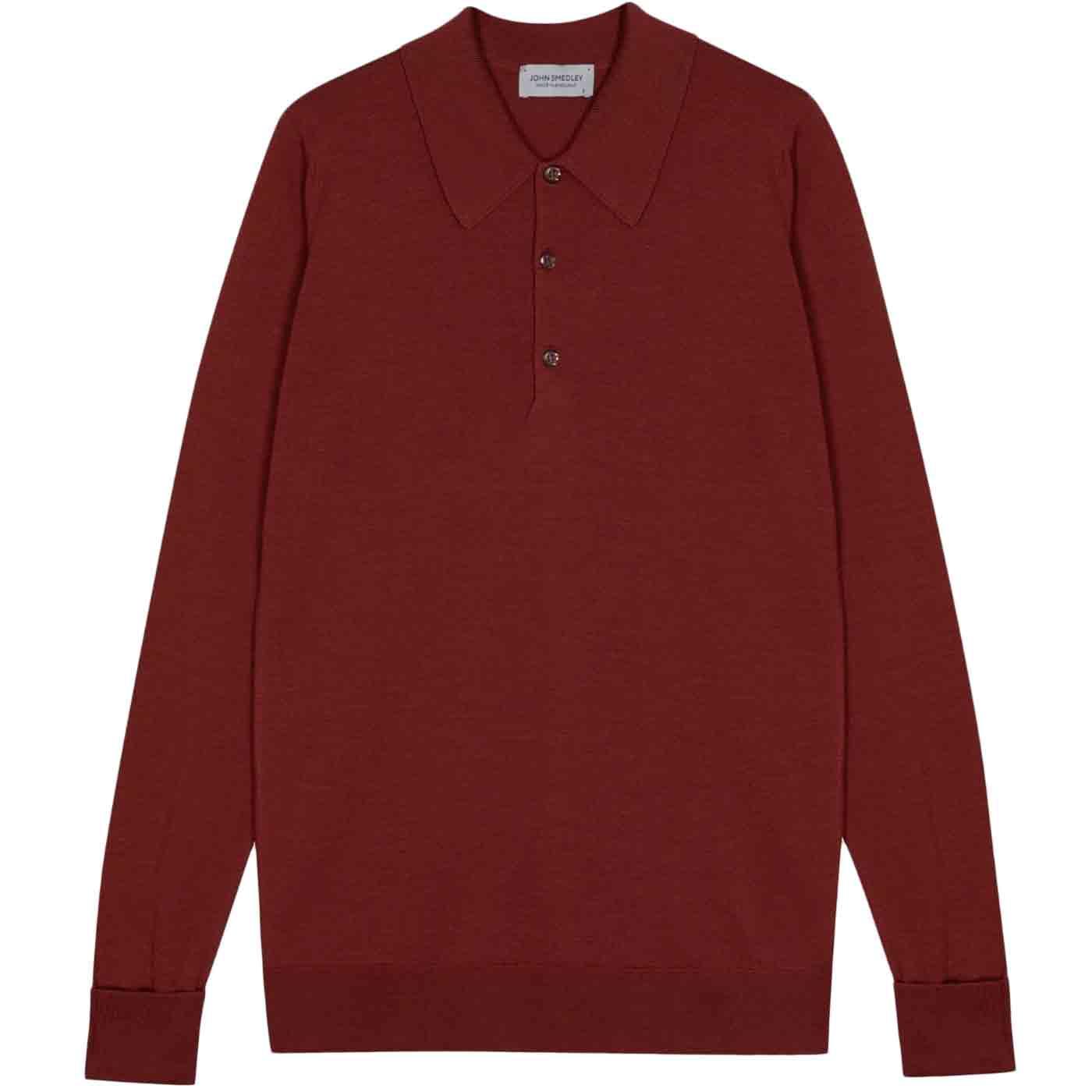 Dorset John Smedley Classic Mod Polo Red Jasper