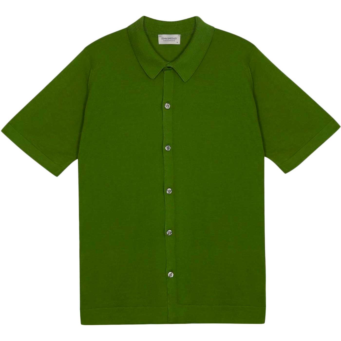 Folke John Smedley Fine Gauge S/S Shirt Olive