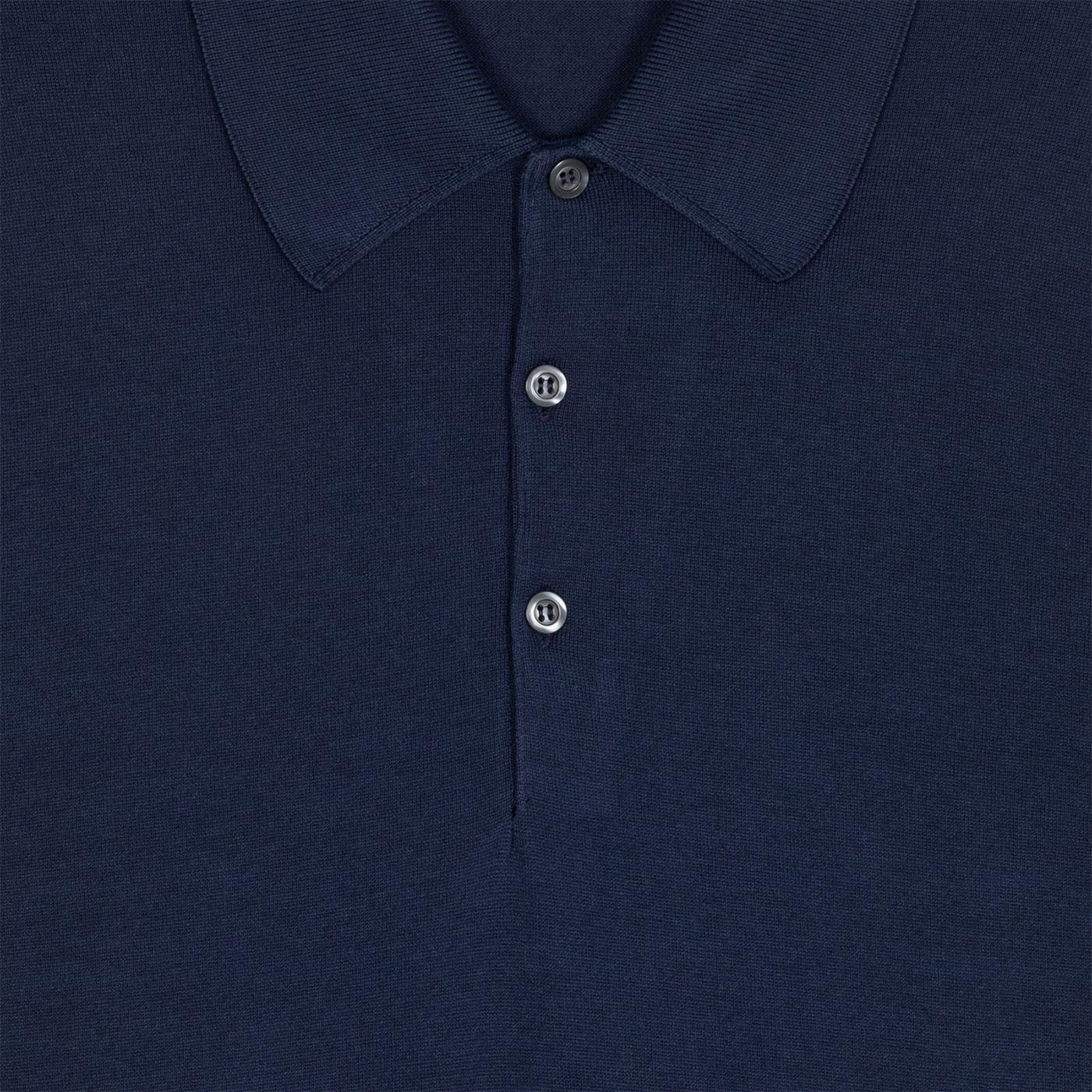 トップス JOHN SMEDLEY MADE IN ENGLAND POLO SHIRT John Smedley Sea Island Cotton Black Polo Shirt | The