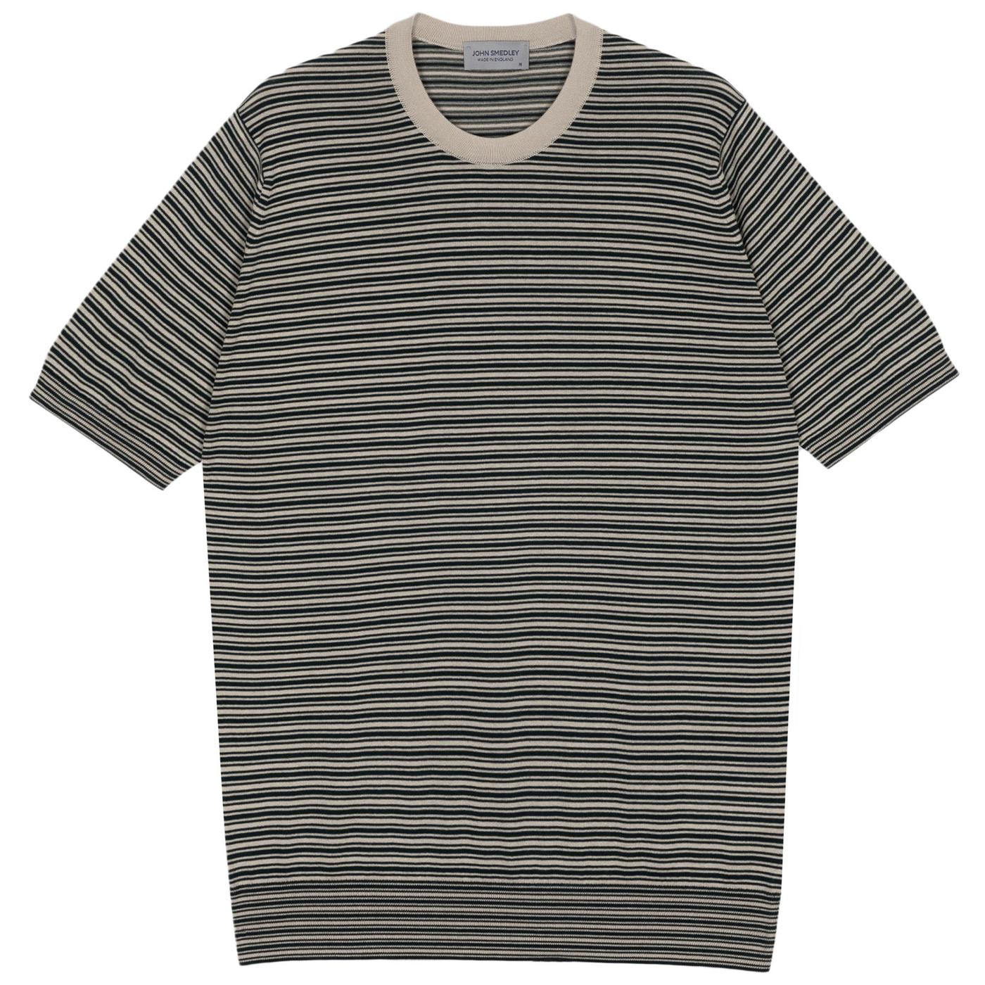 Wilbur John Smedley Mod Striped Knitted T-shirt A