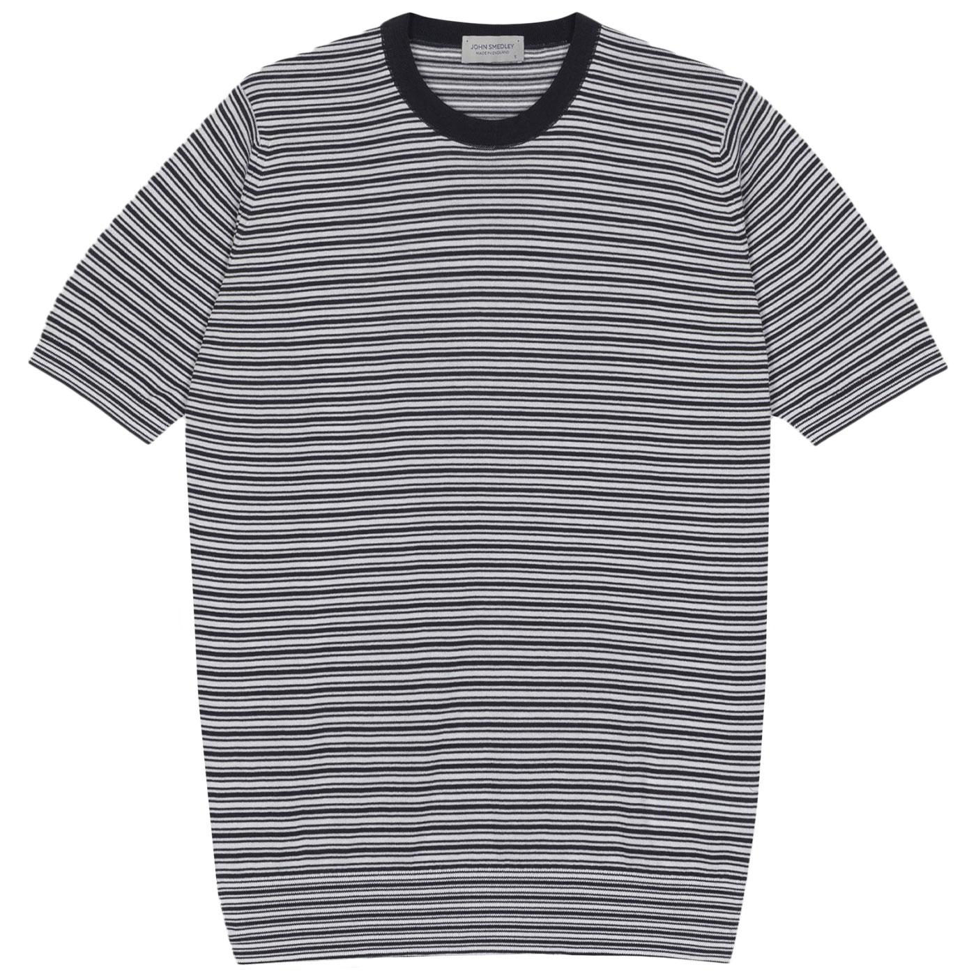 Wilbur John Smedley Mod Striped Knitted T-shirt N