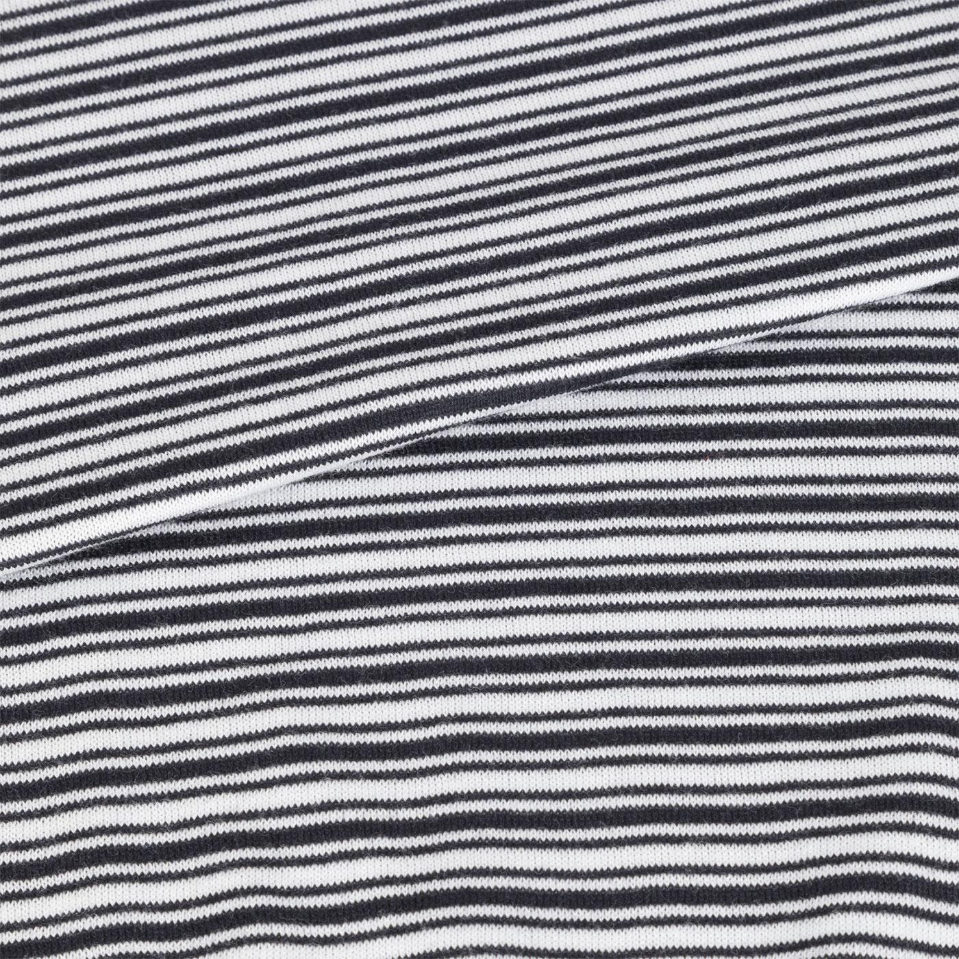 John Smedley Wilbur Striped Sea Island Cotton Tee Navy White