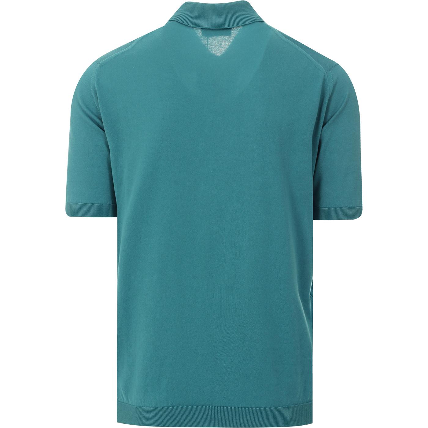 Isis JOHN SMEDLEY Made in England Polo - Gulf Blue