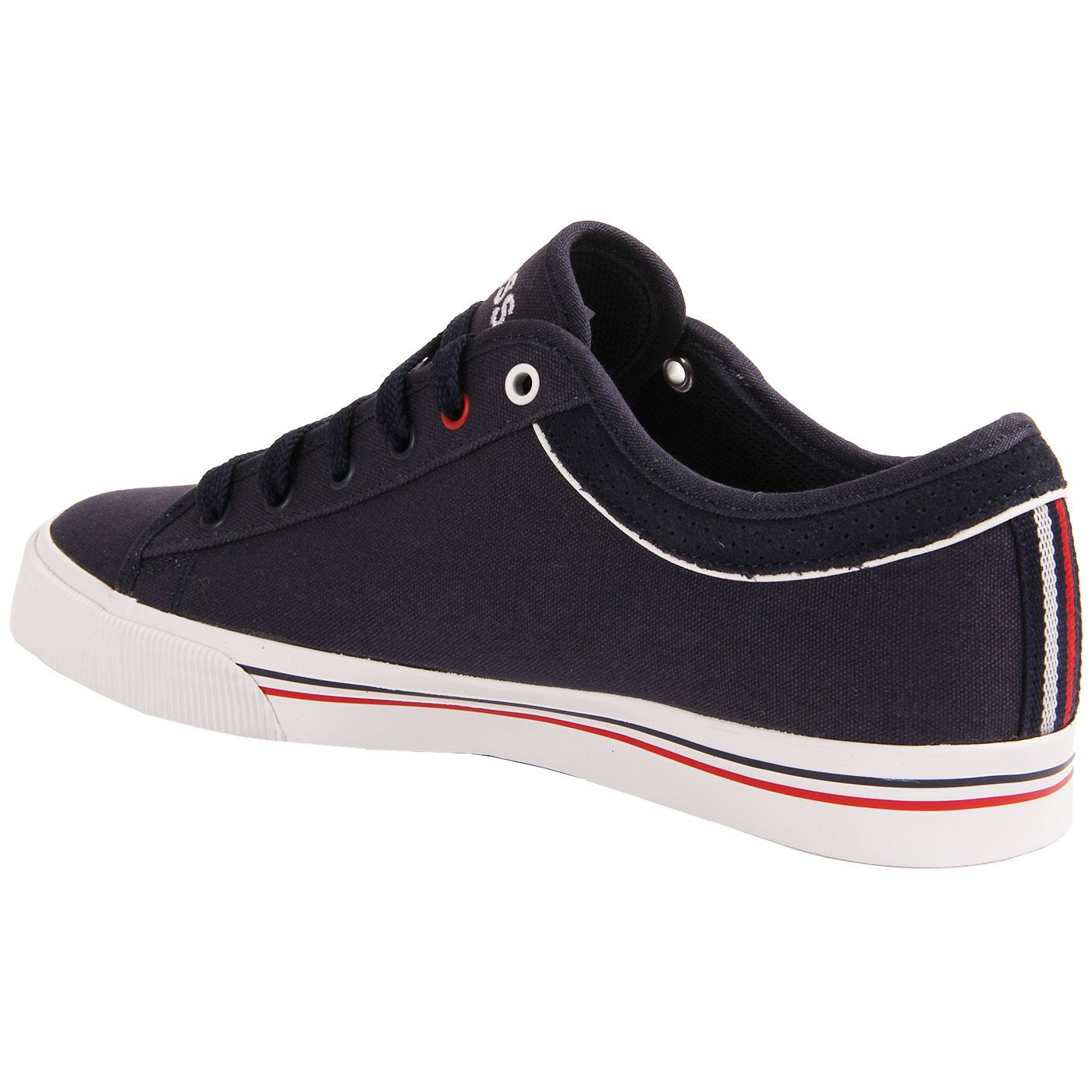 K-SWISS Bridgeport II Men's Retro Canvas Trainers in Navy