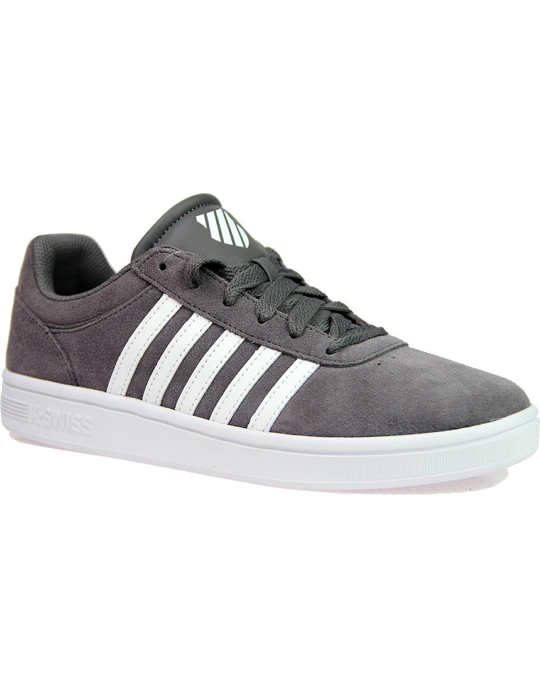 K-SWISS 'Court Cheswick' Suede Tennis Trainers in Grey