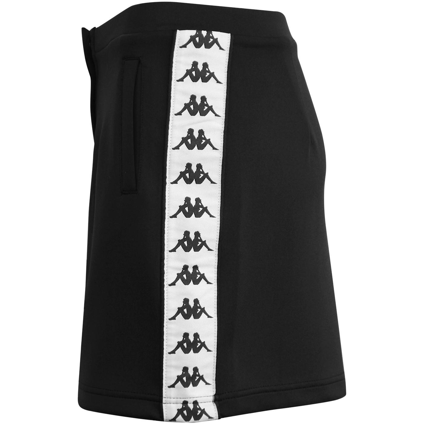 KAPPA Women's Baquima Banda Retro Snap Front Skirt in Black