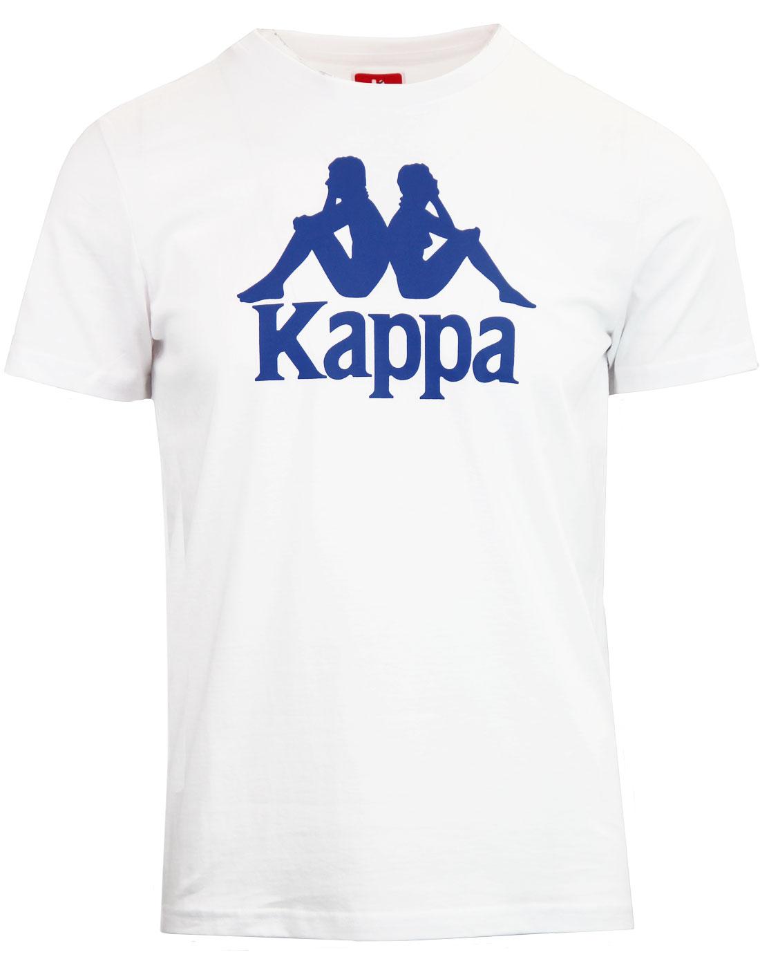 KAPPA Men's Estessi Retro 80's Omni Logo Tee in White