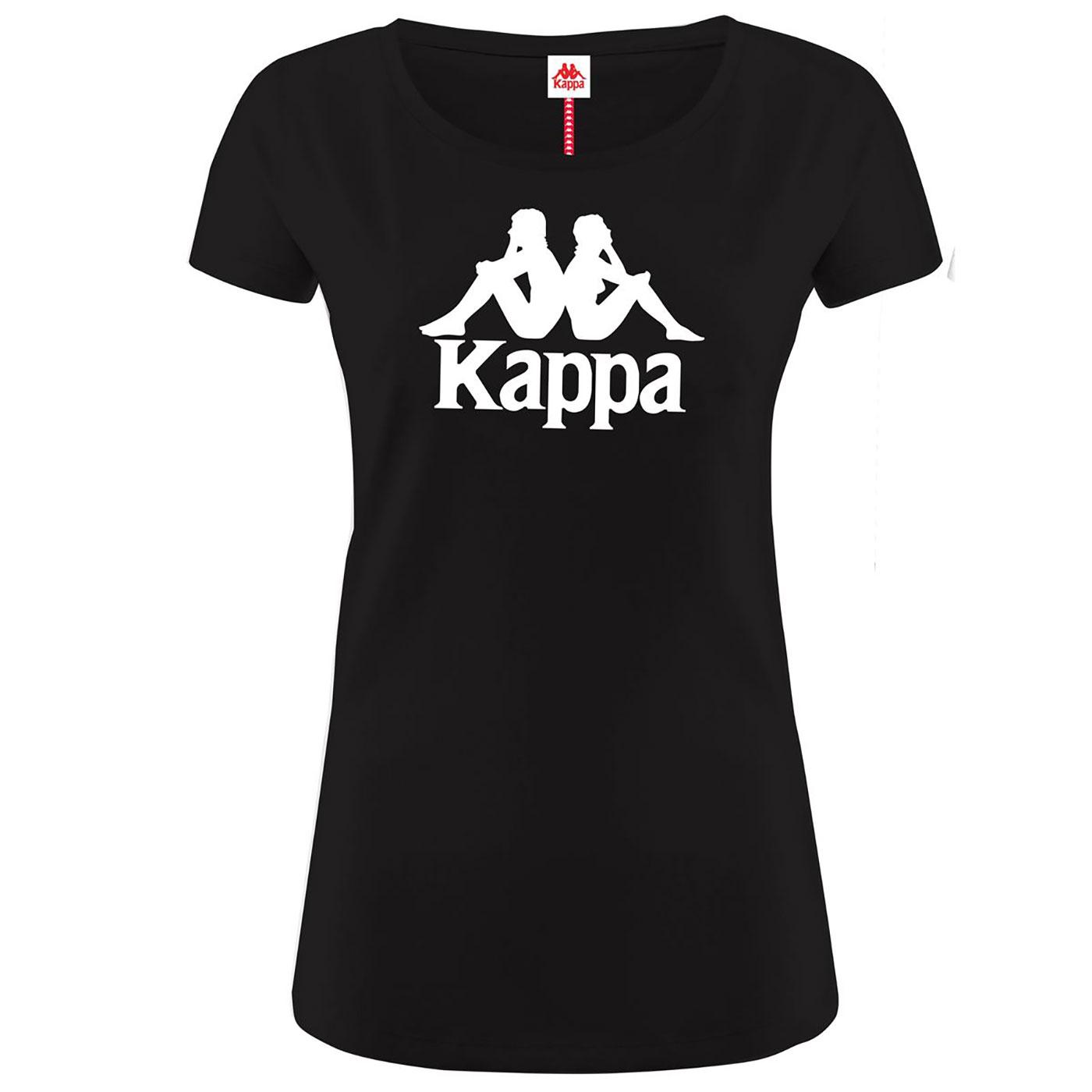 Westessi KAPPA Women's Retro 80's Logo Tee BLACK