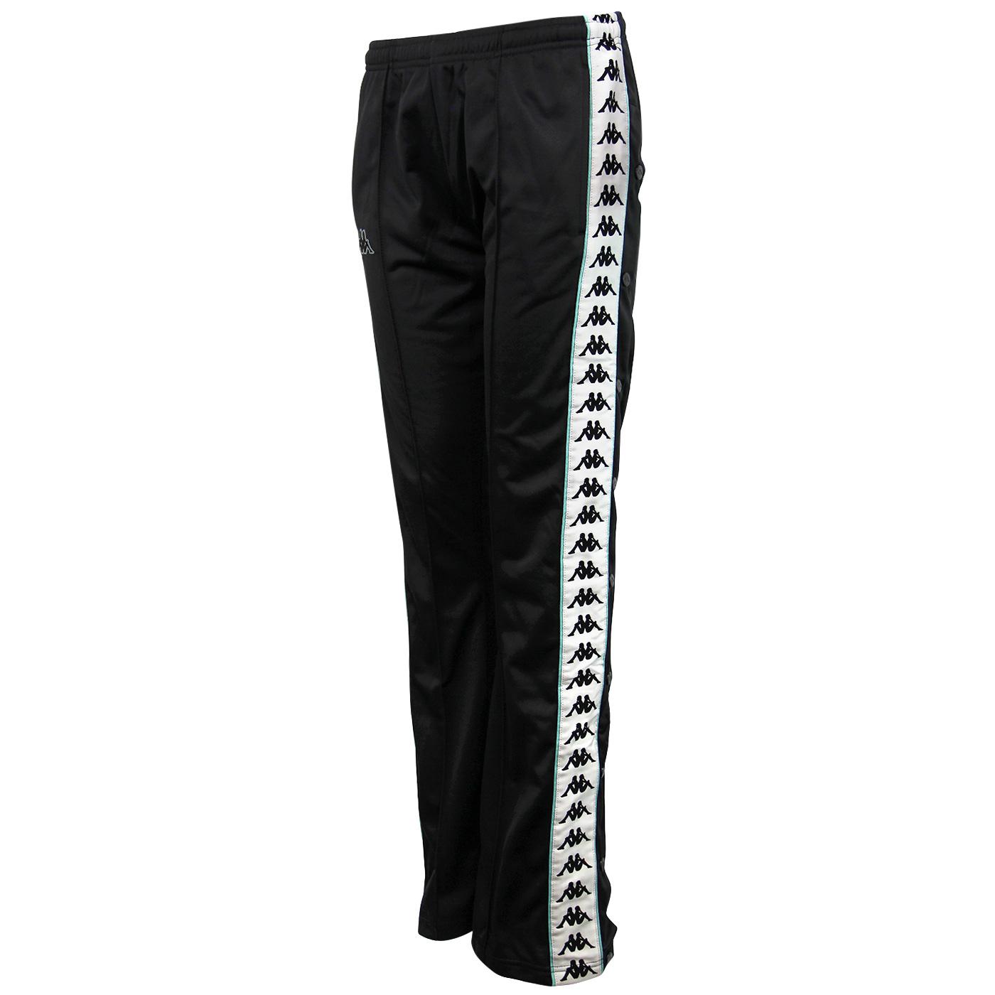 Gorgeous Womens Kappa Black Popper Side Trousers Size XS  eBay