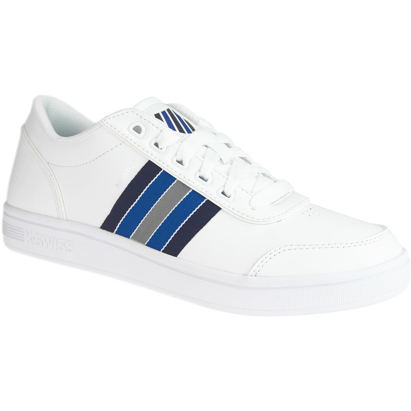 K-SWISS Court Clarkson Retro Tennis Trainers White/Peacoat